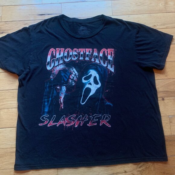 Ghostface Slasher T-Shirt XL Horror Movie Scream Halloween - Picture 1 of 7